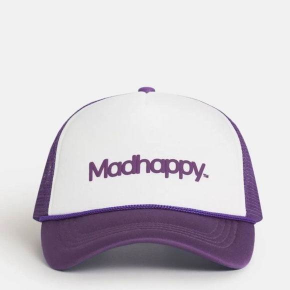 Madhappy Other - Madhappy Classics Foam Trucker Hat Purple White